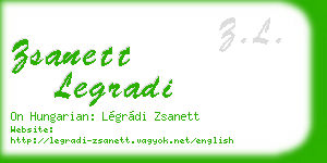 zsanett legradi business card